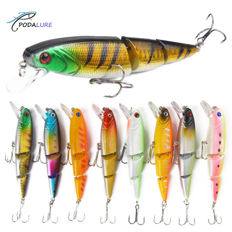

Three Segment Multi-jointed Hardbaits Minnow Fishing Lures Tackles 11.5cm/15g