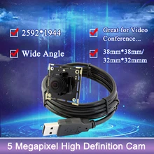 ELP 5 мега пикселей камера с объективом рыбий глаз USB, Бесплатный драйвер Aptina CMOS OTG USB2.0 веб-камера для 360 panaramic наблюдения