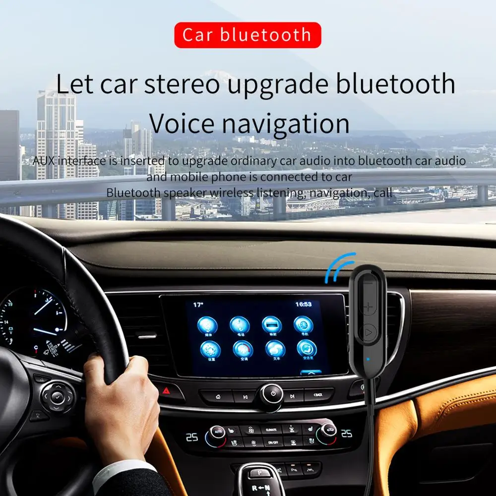 Bluetooth 5 0 Receiver Separate design 3 5mm Jack Earphone Wireless Bluetooth Adapter Aux Audio Music Transmitter For Driving