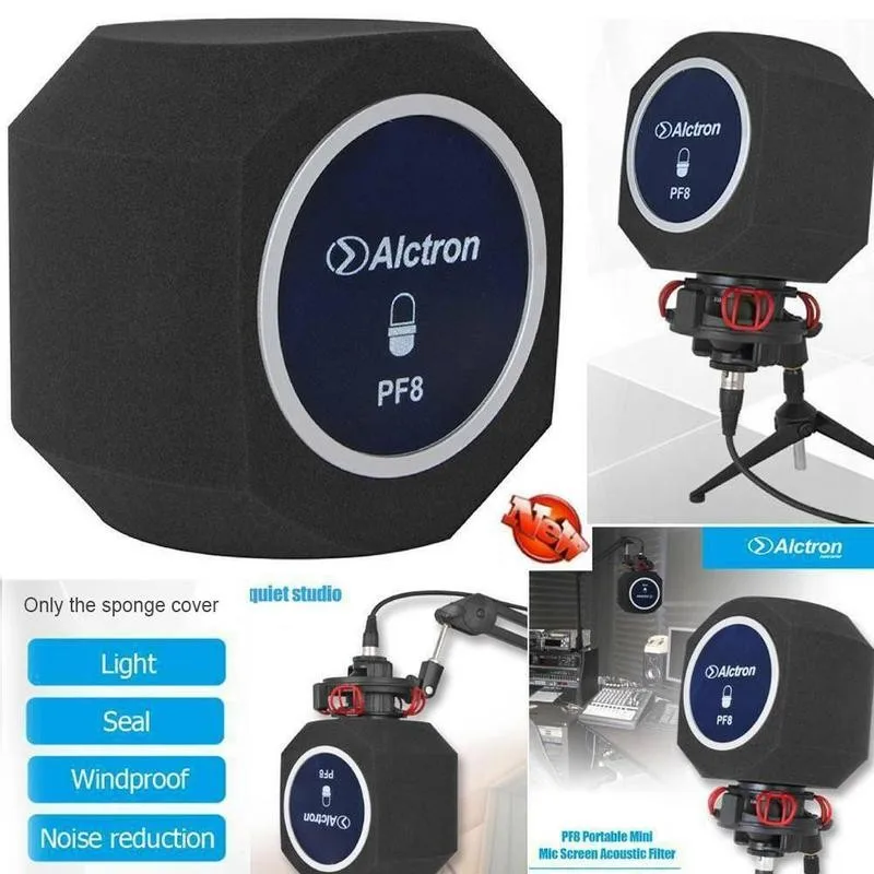 Noise-reducing Sponge Shield Alctron PF8 Folding Microphone