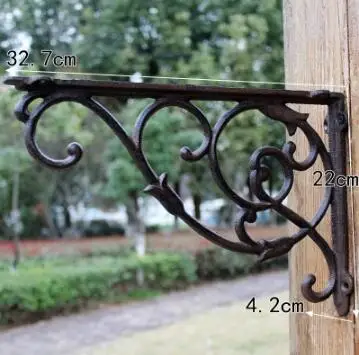 

European Cast Iron Corner Support Frame Rack Tripod Right Angle Frame Wrought Iron Home Decoration Laminate Bracket