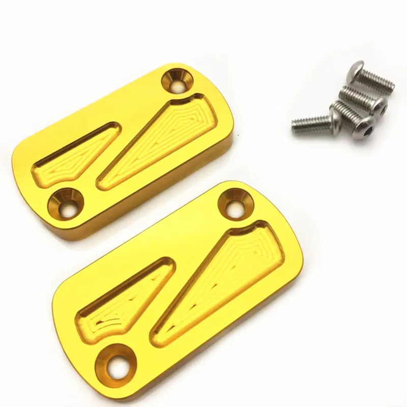 Gold Изменение мотоциклетные CNC алюминиевый PCX аксессуары Запчасти бачок тормозной жидкости для переднего колеса Кепки Крышка для honda pcx 125 150 2013 - Цвет: Gold