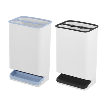

2 Pcs Stand for Umbrella Stand Holder Storage Rack Detachable Water-Proof Nordic Wind Six-Hole Long Handle, Blue & Black