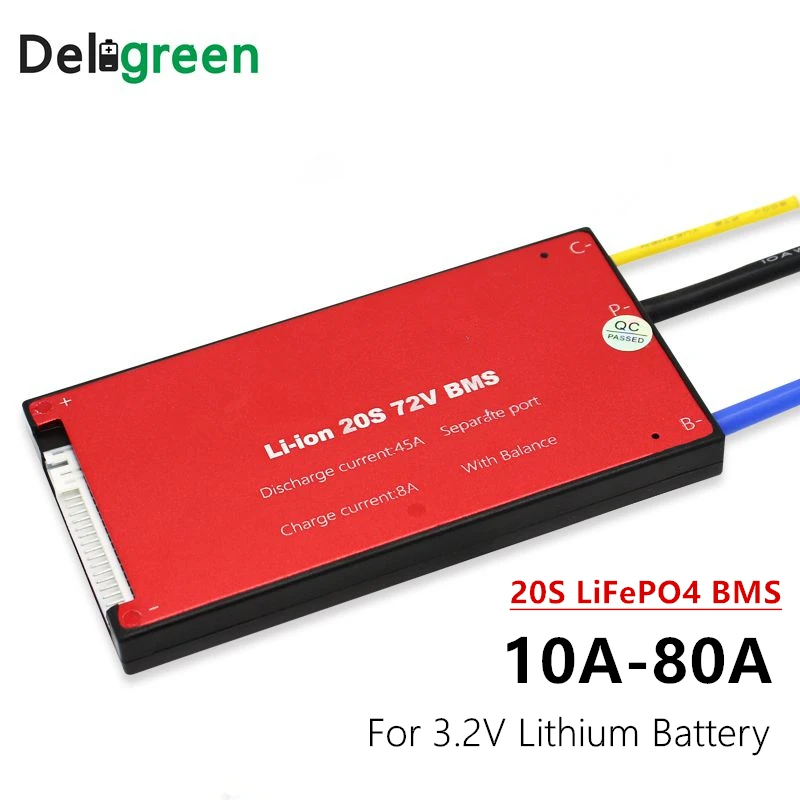 20S 30A 40A 50A 60A Bms Circuito Di Protezione Per Lifepo4 Lfp Ncm Lii-Ion Battery Pack Per Bicicletta Elettrica E Scooter