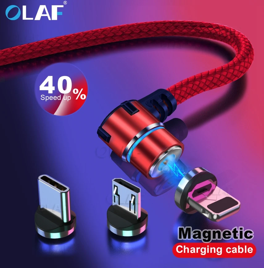 Olaf 1 м Магнитный Micro USB кабель для iPhone samsung Android мобильный телефон Быстрая зарядка usb type C кабель магнитное зарядное устройство провод шнур