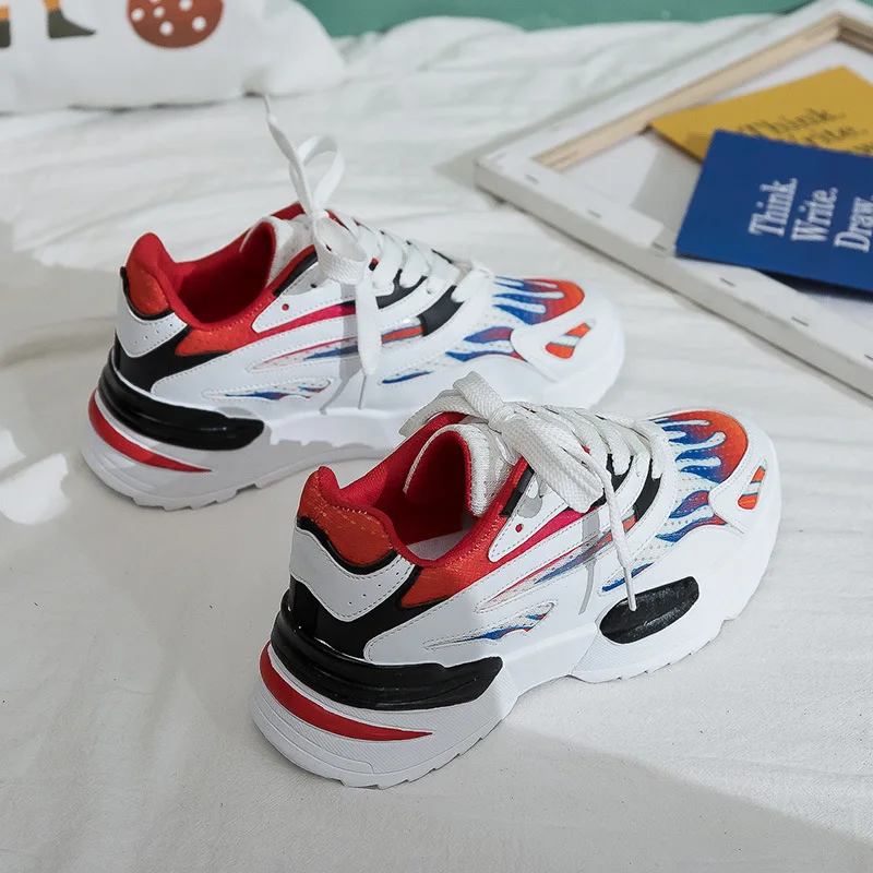 Новинка 2019 года Дизайнерские кроссовки женская повседневная обувь на платформе