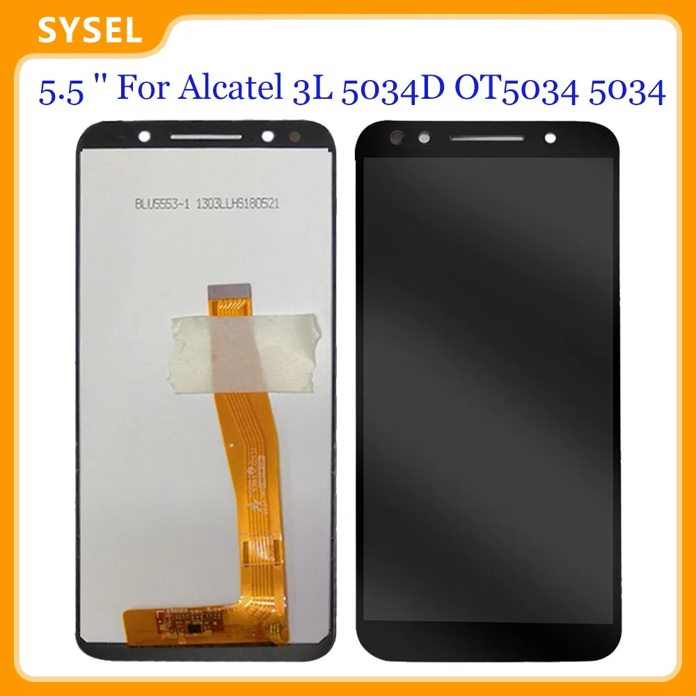 5 ''для Alcatel Работает с любым оператором 3L 5034D OT5034 5034 ЖК-дисплей сборки Дисплей