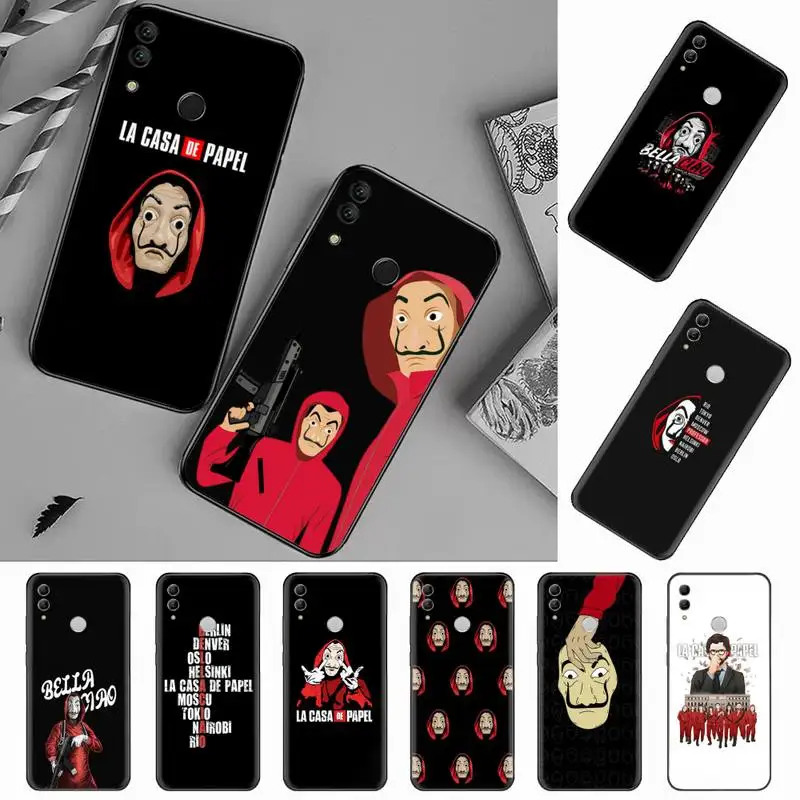 

Money Heist La Casa de papel Soft Phone Cover For Huawei Honor view 7a5.45inch 7c5.7inch 8x 8a 8c 9 9x 10 20 10i 20i lite pro