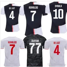19/20 Футбольная Футболка BUFFON Dybala DE LIGT Ramsey Emre Can Ronaldo Mandzukic Kean, Футбольная Футболка для взрослых, майки