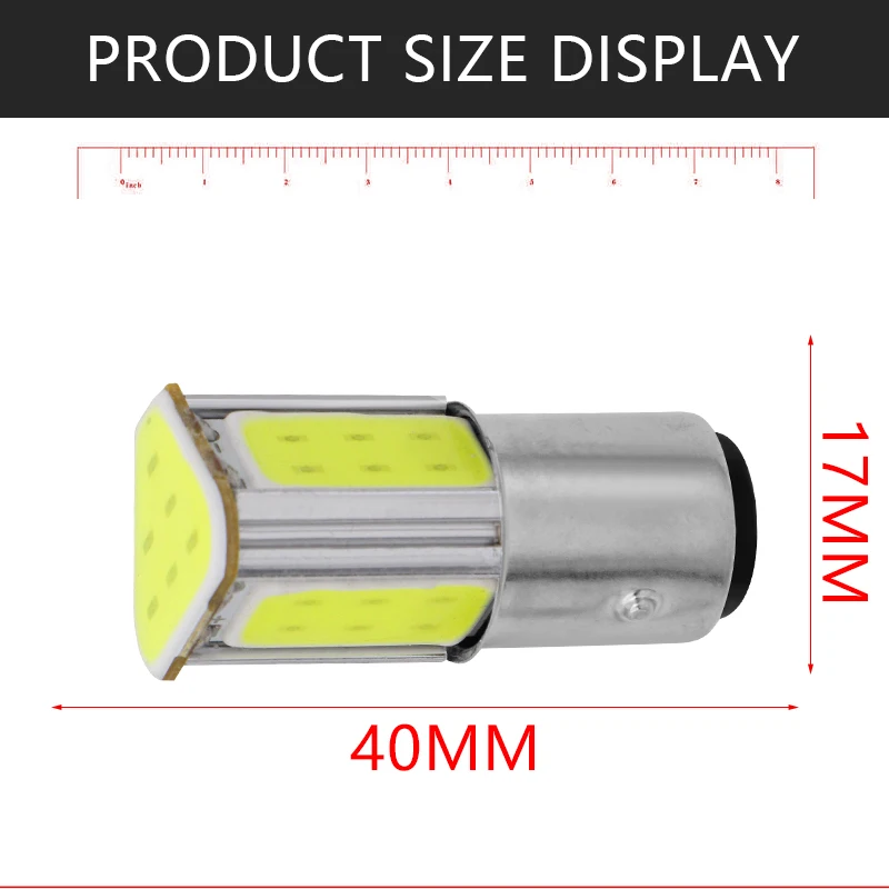 1 шт. P21/5 Вт 1157 bay15d led COB 12 в автоматический стоп-сигнал пятицветная автомобильная светодиодная лампа заднего поворотного сигнала парковочный свет 12 В