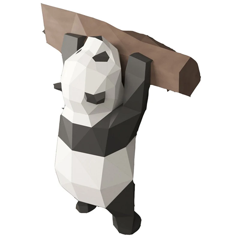 Бумажная модель панды игрушки 3D DIY материал ручной работы вечерние реквизит для шоу прекрасный приливный Декор панда изображение подарок