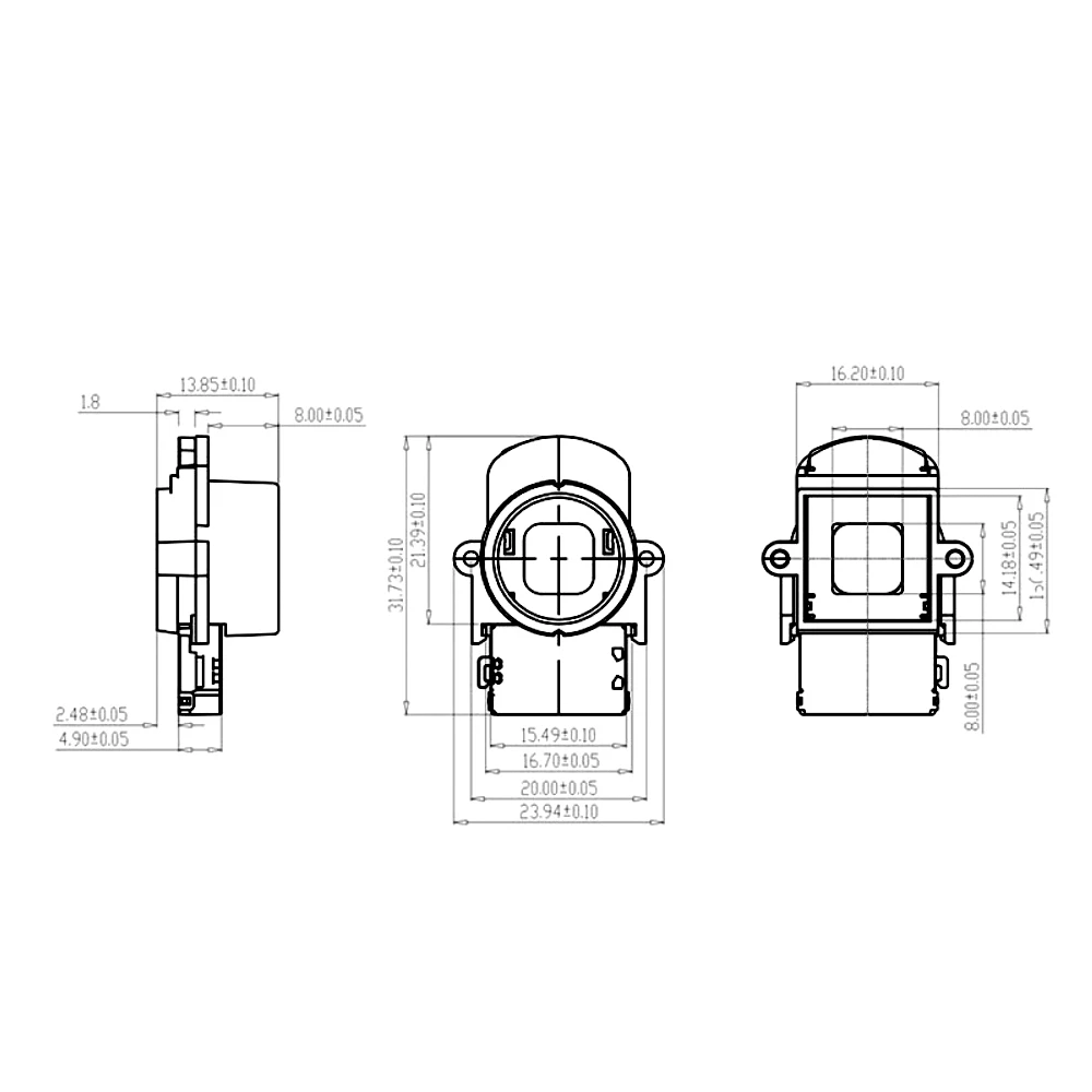 2 шт. IR CUT металлический поддержка 5MP, 8MP фильтр M14 in-line держатель объектива 20 мм Размер крепления для Zoom объектива Крепление камеры видеонаблюдения