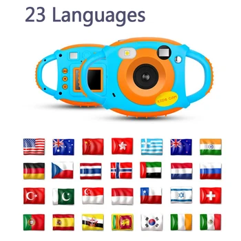 

Children's Digital Camera Toys Kids Girls Boys Birthday Gift High Quality 23 Languages Camera with Soft Silicone Protect Shell