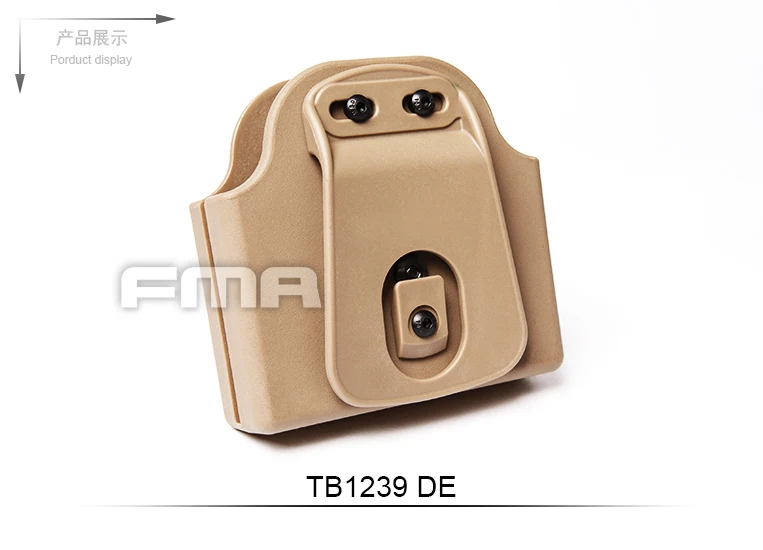 FMA TB1239Double чехол для журналов, модель ремня BK/DE