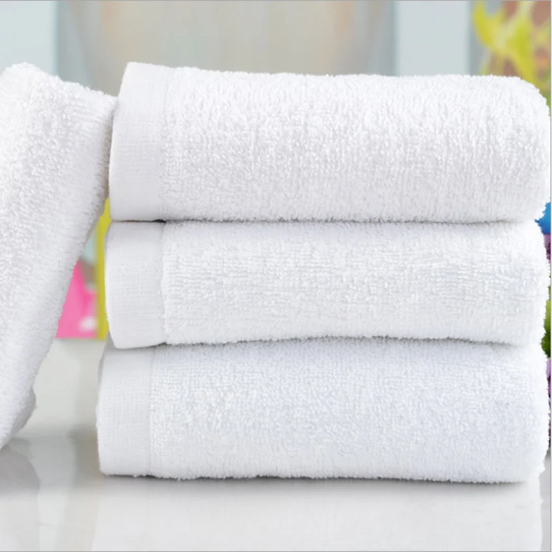 JAYQUERING несколько размеров простые белые хлопковые полотенца унисекс мягкие быстросохнущие одноразовые гостиничные полотенца для ванной
