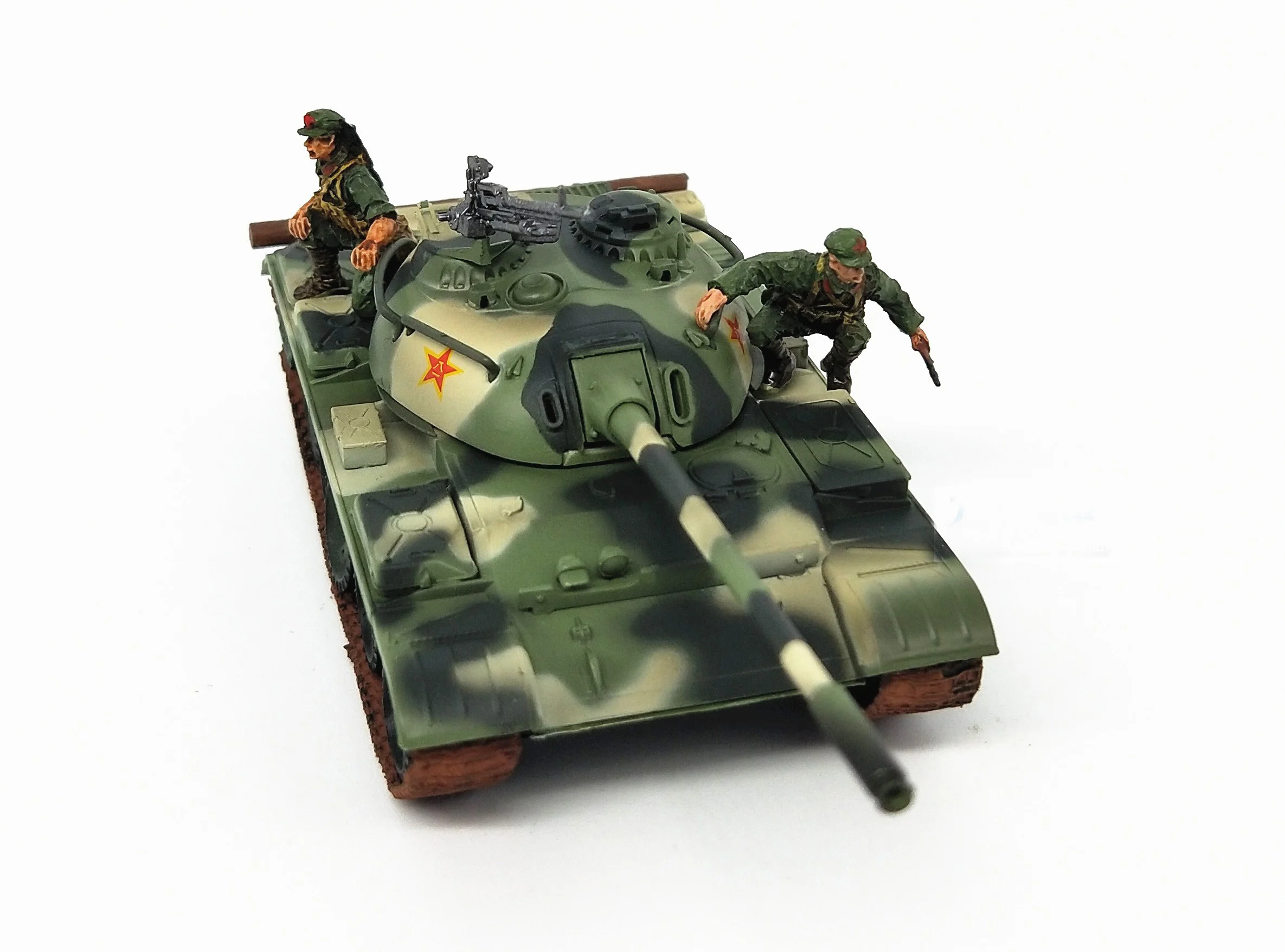 1: 72 Китай армия имитация T55 Тип 59 Танк+ два солдата Коллекция Модель