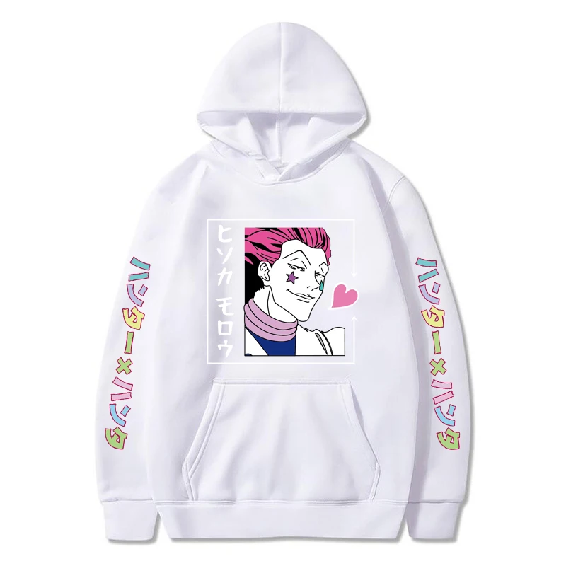 Sudaderas de Anime japonés Killua Eyes Killua HxH 2020 invierno estilo japonés Hunter X Hunter sudaderas ropa de calle para muje