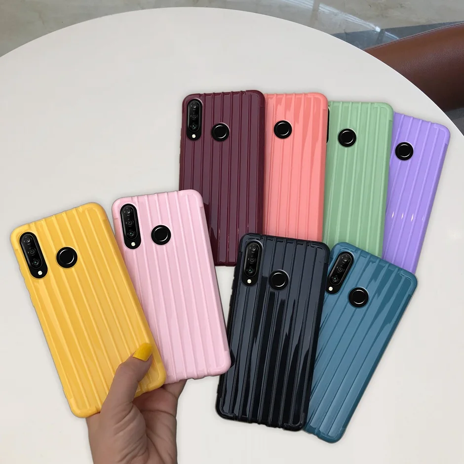 Противоударный чехол карамельного цвета для Huawei Y5 Y6 Y7 Y9 Prime Pro 2019 2018 телефона в