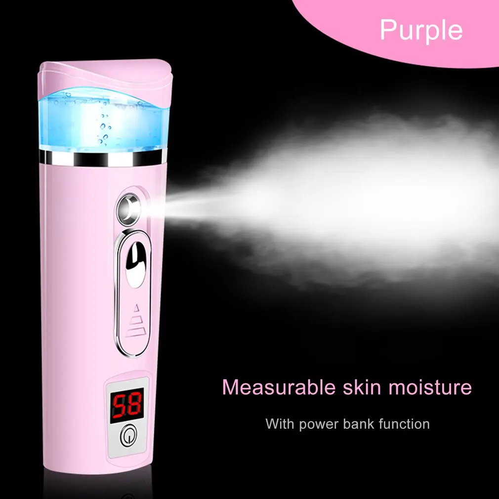 

Portable Facial Steamer Face Mist Sprayer USB Rechargable Skin Test Moisturizing Handy Spa Skin Moisturizing