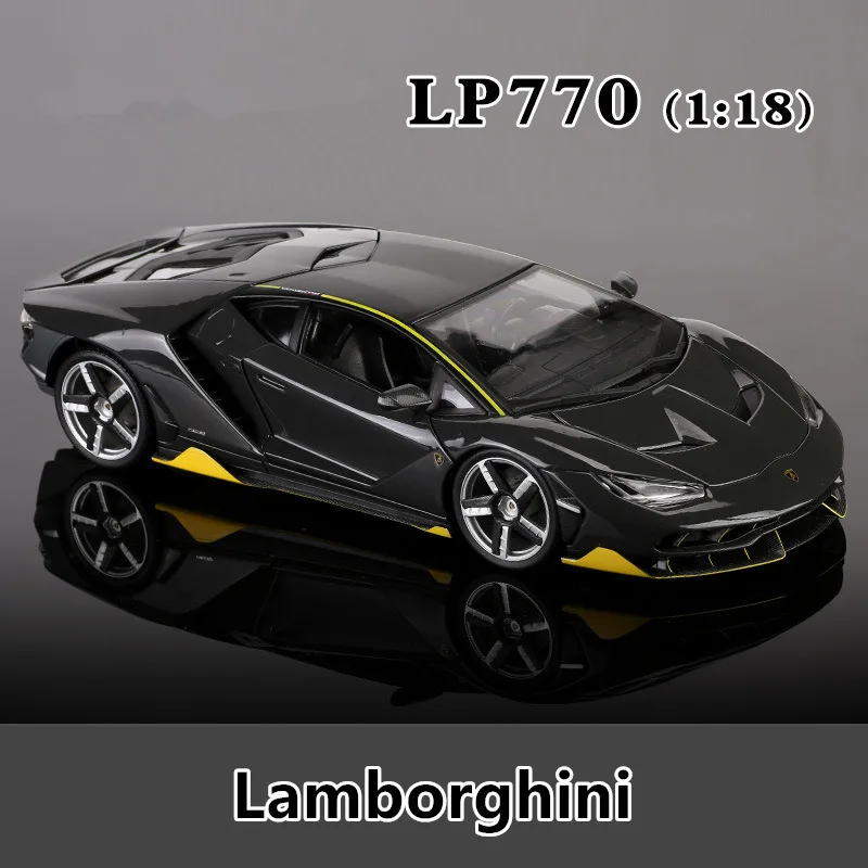 Maisto 1:18 Lamborghini LP770 модель автомобиля из сплава моделирование автомобиля украшение коллекция Подарочная игрушка Литье под давлением модель игрушка для мальчиков - Цвет: LP770