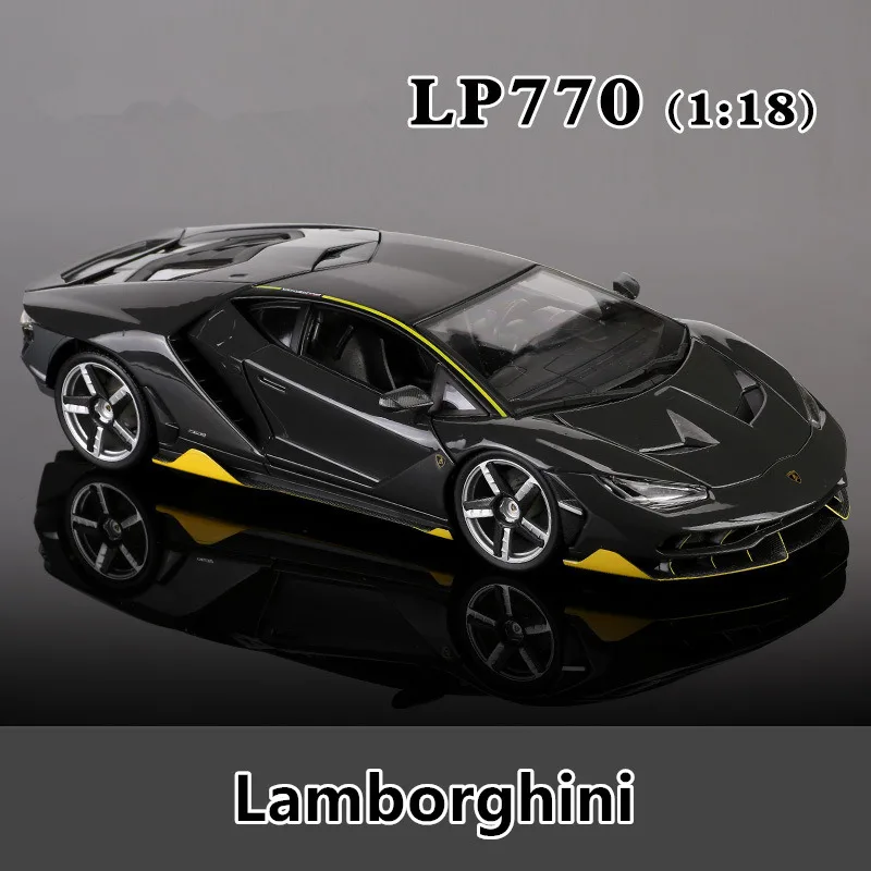 LP770 Maisto 1:18 Lamborghini LP770 модель автомобиля из сплава моделирование автомобиля украшение коллекция Подарочная игрушка Литье под давлением модель игрушка для мальчиков - Цвет: LP770