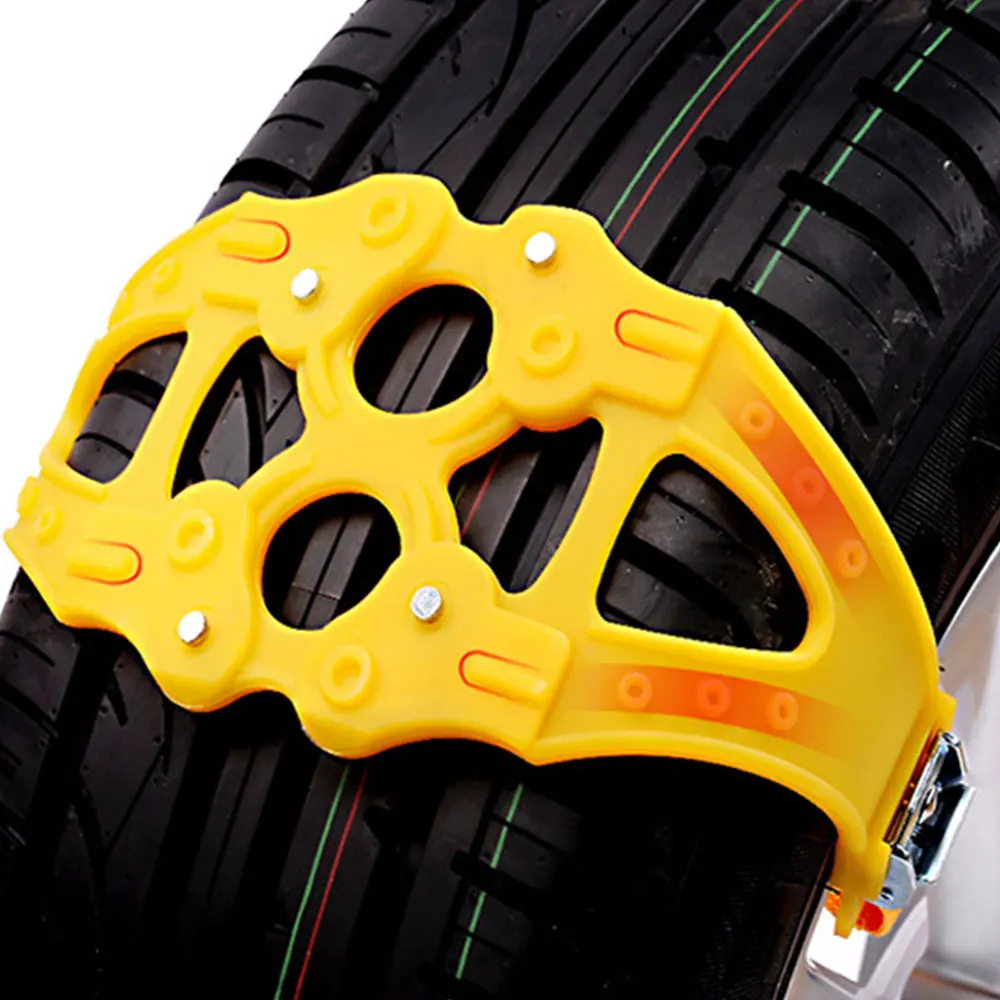 Утолщенный пояс для снежных шин из ТПУ 2 цвета, автомобильные шины для скалолазания, противоскользящие цепи, универсальная цепь для снега