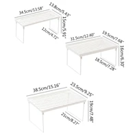 Home Closet Organizer Storage Shelf for Kitchen Rack Space Saving Wardrobe Decorative Cabinet Holder Shelf 4
