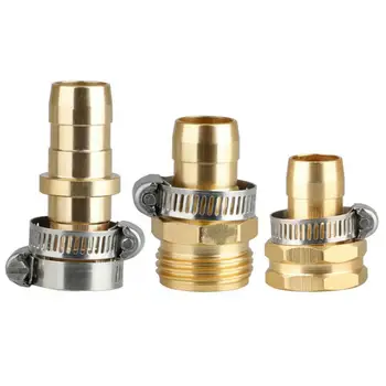 

1pcs Universal Hose Tap Connector Mixer Hose Adaptor Pipe Repair Joint Set Accessories Connector Watering Hose Metal X5J1