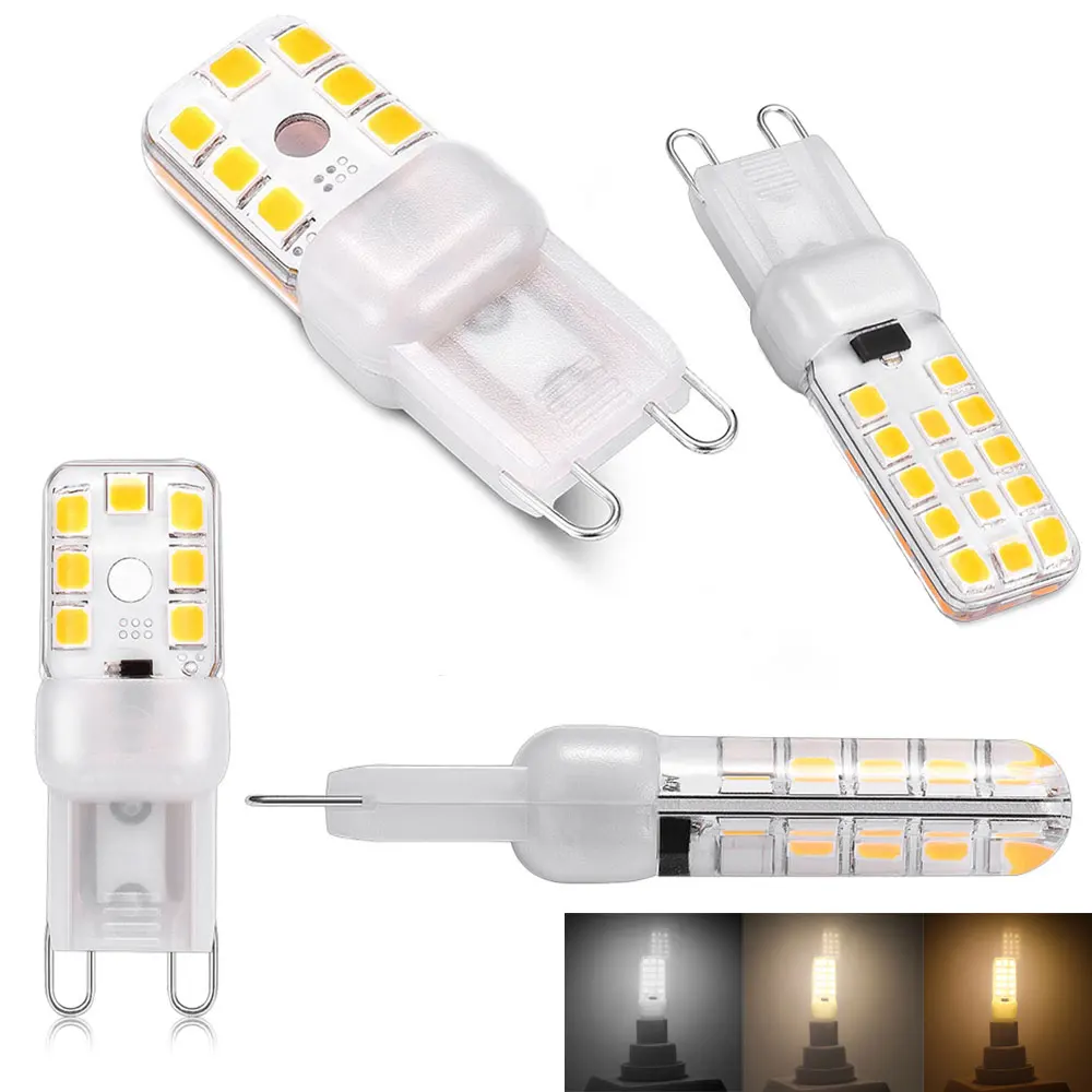 

G9 LED Lamp Dimmable 3W 5W Light Bulb SMD 2835 Replace 25W 40W Halogen Lamp 110V 220V Warm/ Cold/ Nautral White
