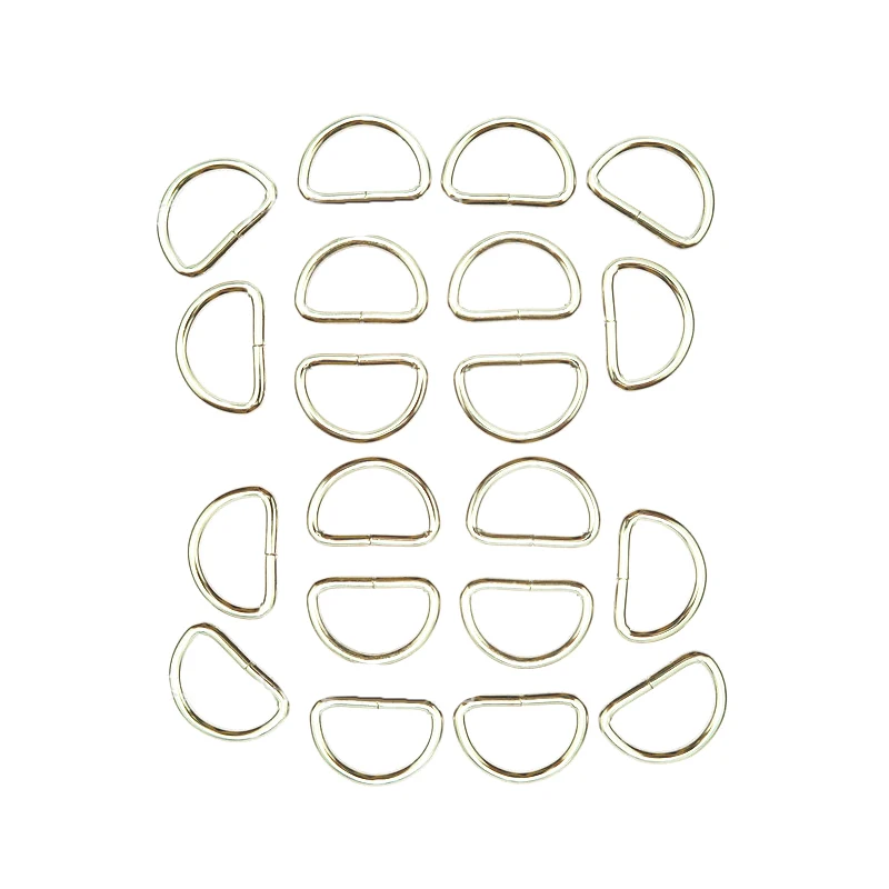

For Straps Buckles Bags Purses Belting Belts D Rings Silver Metal Loop Ring Set New Practical