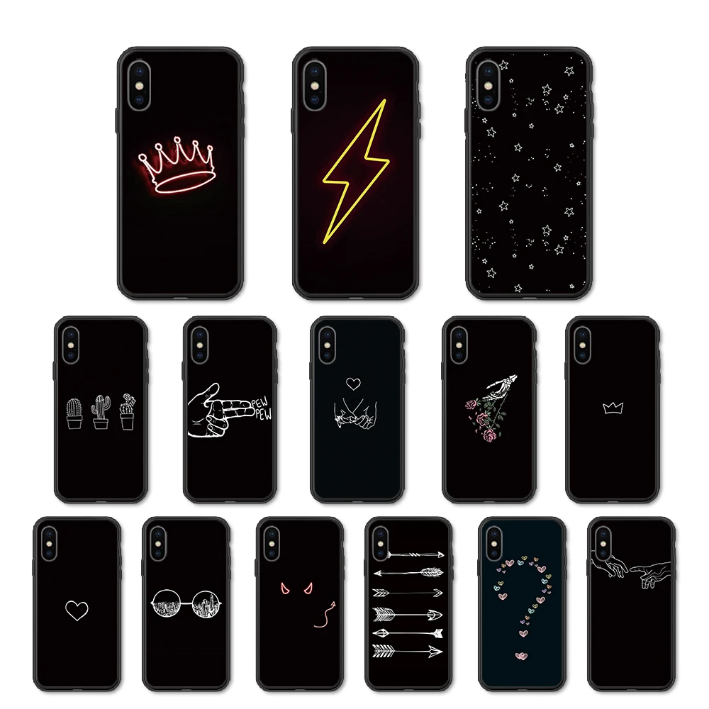 silicon case on for xiaomi mi 8SE 8 LITE coque xaomi 8lite Xiomi mi8 lite soft back cover fundas cases para simple heart | Мобильные