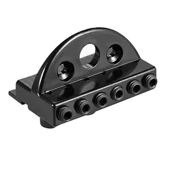 

6-string Headless Electric Guitar String Locking Nut Set Anti-corrosive Guitar String Locking Nut with 2 Wrench 2 Screw music