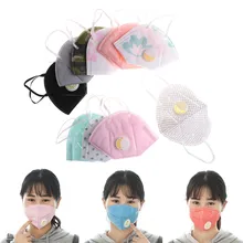 10 шт./лот Анти-пыль хлопок складной нетканые Valved маски для лица, рта респиратор