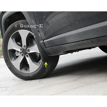 

For Jeep Compass 2017 2018 2019 2020 Car Cover Styling Plastic Fender Soft Mudguard Protection Flap Splash Mud Guard Frame 4pcs