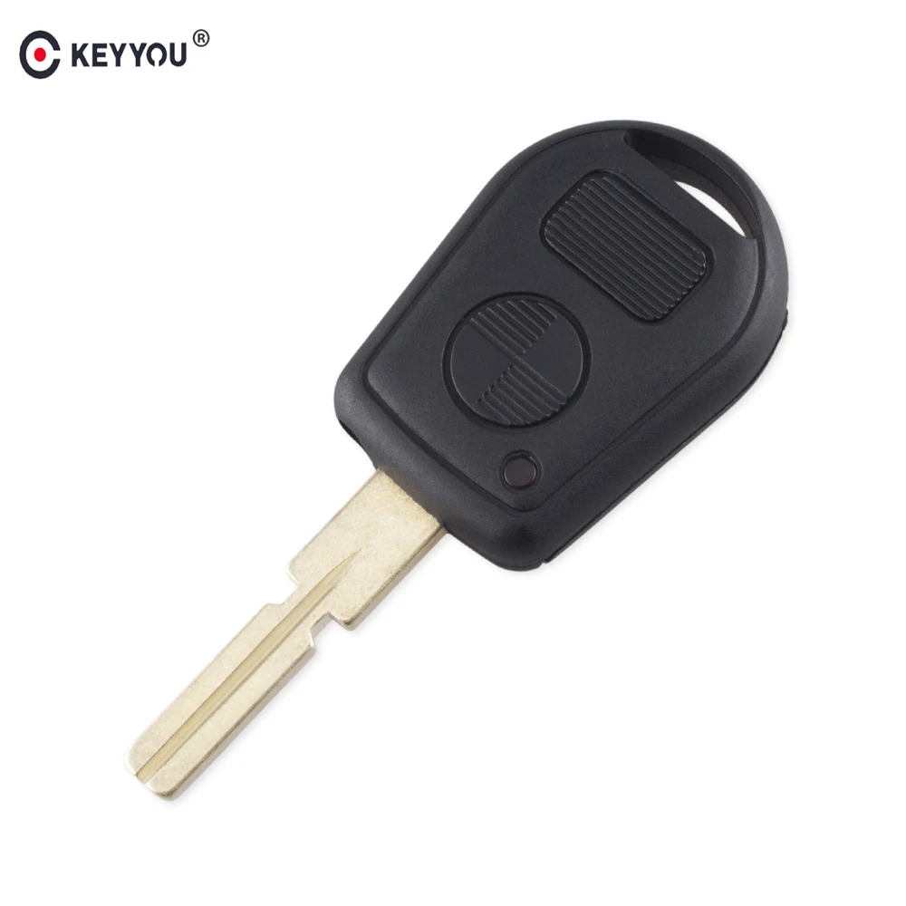 Сменный Автомобильный ключ KEYYOU с 2 кнопками и необработанным лезвием чехол для