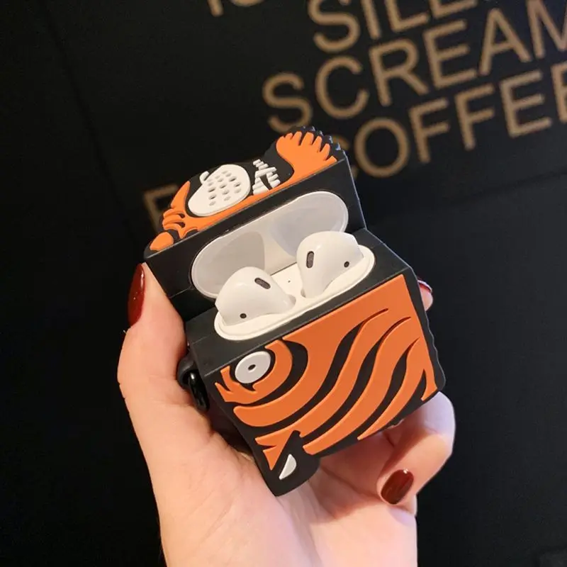 Защитный силиконовый чехол с головой тигра для Airpods 1/2 Kit