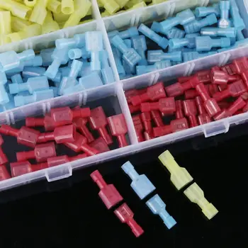 

Nylon Fully Insulated Male/Female MDFN FDFN Spade Quick Splice Wire Disconnect Electrical Crimp Terminals Connectors Assortment