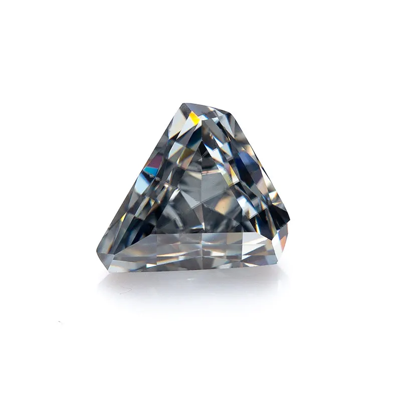 Triangle cut 6.5*6.5mm Gray Moissanite Loose Gemstone Lab Created Synthetic for jewelry maket Triangle cut 6.5*6.5mm Gray Moissanite Loose Gemstone Lab Created Synthetic for jewelry maket