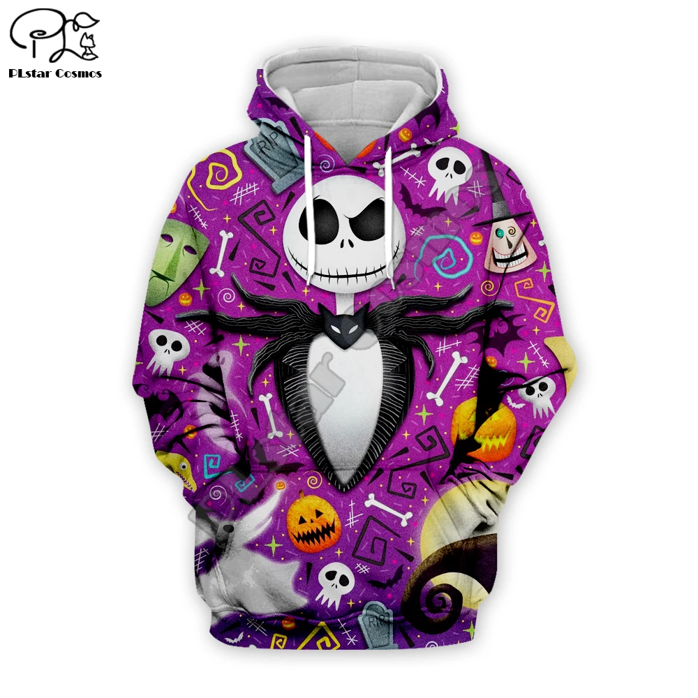 

Nightmare Before Christmas Jack Men Women Hoodies Outerwear Halloween Gift 3D Print Crewneck Sweatshirt suit Plus XS-7XL JA-001