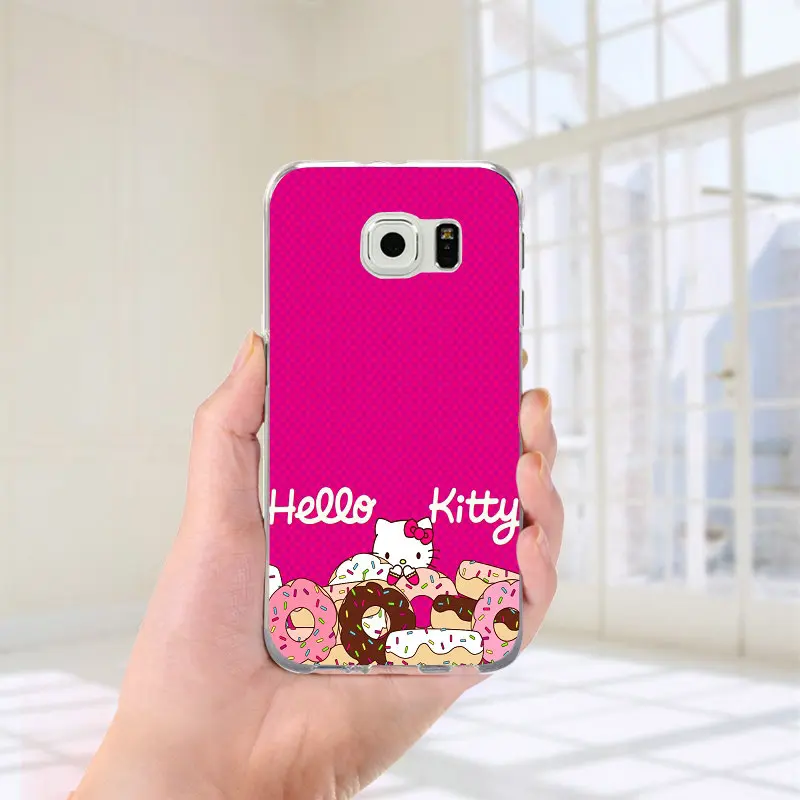 Мягкий чехол для Samsung Galaxy A10 A20 A30 A40 A50 A60 A70 A80 A90 J1 J2 J3 J5 J7 Prime Pro Привет котенок Hello Kitty с
