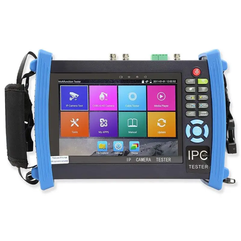 

7 Inch All In One 1080P Retina Display Ip Camera Tester Security Cctv Tester Monitor With Tvi/Ahd/Cvi/Poe/Wifi/4K H.265/Hdmi In