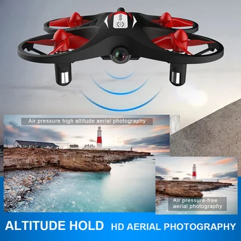 

Mini Quadcopter Drone WIFI HD 720P Transmitter Remote Control Plane Toy DQ-Drop