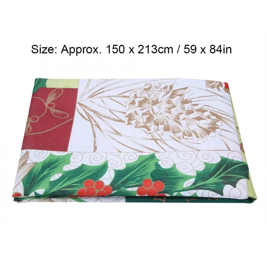 New table cloth 150 x 213cm Christmas Party Home Print Waterproof Dining Table Cover Cloth Banquet Decoration Protection Tools