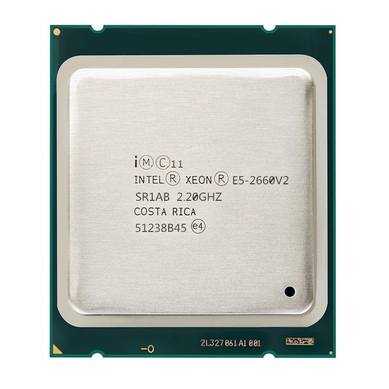 E5 2660 V2 LGA 2011 CPU Processor  2.2Ghz 10 core and 20 threads 95W E5-2660 V2 support X79 motherboard most powerful processor