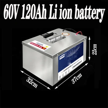 

60V 120Ah Power li-ion lipo battery pack for Electric Bike motorcycle RV EV solar photovoltaic System Caravan+10A Charger