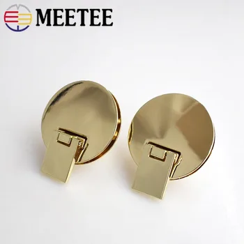 

2pcs Bags Handbags New Closured Pushed Snap Lock Fashion Bag Metal Locks Replacement Purse Clasp Buckles DIY Leather Crafts