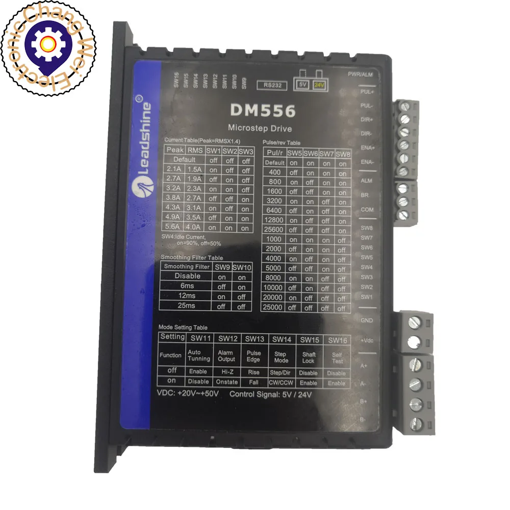 

Двухфазный Драйвер шагового двигателя DM556(V3.0), контроллер шагового двигателя 42/57, драйвер шагового двигателя постоянного тока