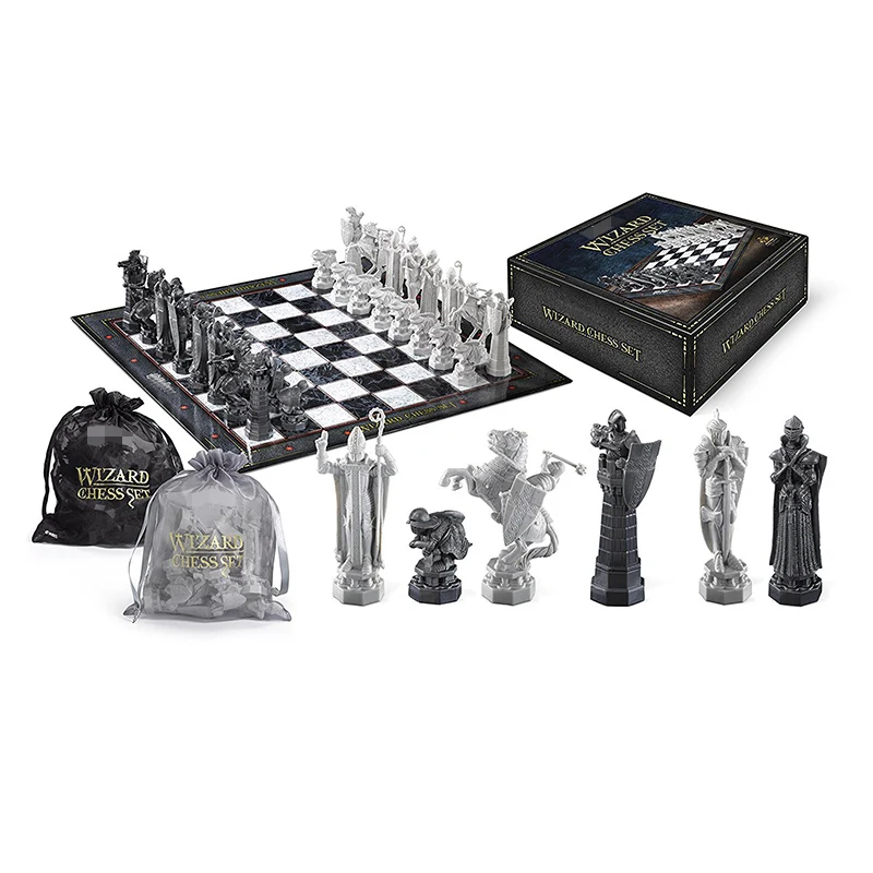 

Checkers Harri Potter Wizard Chess Set Board Game Soldier Model Bags Boxed Edition Portable Family Game for Children