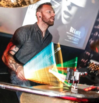 

Bright Light Drumstick Drum Acrylic Kit Colorful Transparent Flash Luminous Glowing Electric Accessories Parts