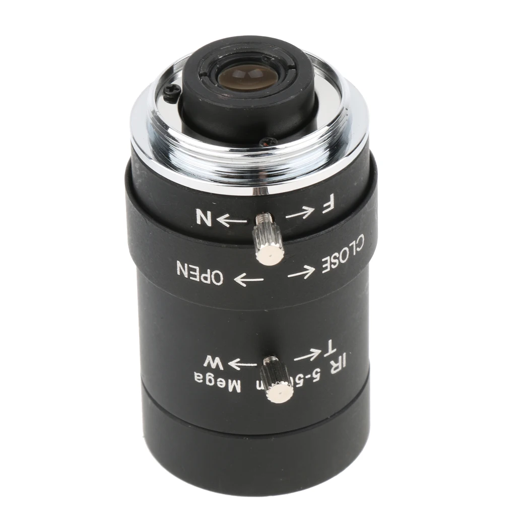 Secure Camera Lens 5-50mm 1.3Megapixel Manual IRIS Varifocal Lenses CMOS / CCD IR CS Mount Cameras Format 1/3-inch